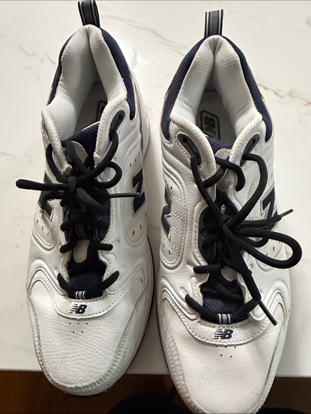 New Balance 623v3 White & Navy Sneakers size 11 4E